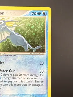 Pokemon TCG English Card Pop Series 3 Vaporeon 6/17 Holo Rare Swirl - Image 4