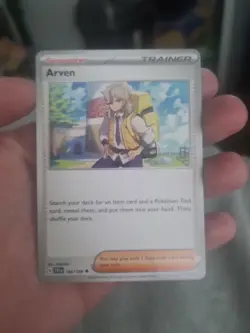 Pokemon Card Arven 166/198 - Uncommon Trainer - Scarlet & Violet Pokemon Card NM - Image 1