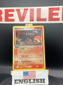 Houndoom Reverse Holo #7/115 ex Unseen Forces 2005 Pokemon Card - HP - Image 1