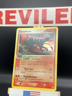 Houndoom Reverse Holo #7/115 ex Unseen Forces 2005 Pokemon Card - HP - Image 3