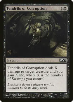 1x Tendrils of Corruption -NM English MTG - Magic 2010 - Image 1