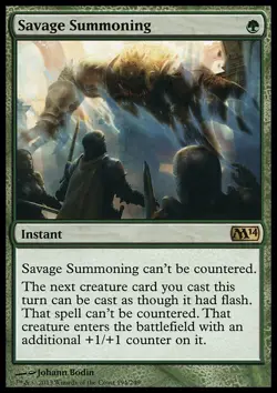 Savage Summoning x1 1x M14 NM MTG - Image 1
