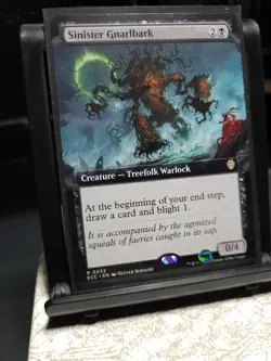 Lorwyn Eclipsed Sinister Gnarlbark 0032, NM, (Extended Art), Ships Quickly - Image 1