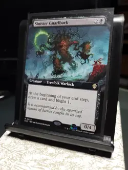 Lorwyn Eclipsed Sinister Gnarlbark 0032, NM, (Extended Art), Ships Quickly - Image 2