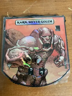 MTG Relic Tokens: Legendary KARN, SILVER GOLEM FOIL EDH Commander Magic - Image 1