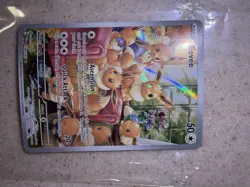 Pokemon TCG Eevee 188/167 Sv06 Twilight Masquerade Holo Illustration Rare Card - Image 2
