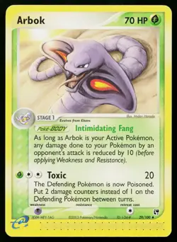 Arbok 29/100 Uncommon Sandstorm Pokemon Lightly Played - Image 1