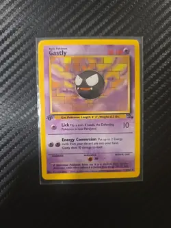 Pokemon Fossil 1st Edition Gastly 33/62 Non Holo MINT - Image 1