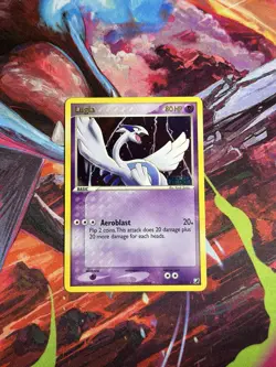Pokemon Lugia EX Card Unseen Forces 29/115 Reverse Holo Rare - Image 1