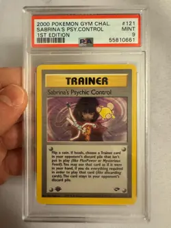 2000 Pokemon 1st Edition Sabrina’s Psychic Control Gym Challenge 121/132 PSA 9! - Image 2