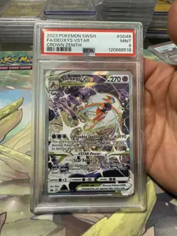 2023 POKEMON SWORD & SHIELD CROWN ZENITH #GG46 FULL ART/DEOXYS VSTAR PSA 9 - Image 1