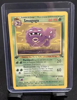 [FRENCH] Smogogo Weezing 45/62 1st Edition Fossil Pokemon WOTC LP+ Low Pop ⭐ - Image 1