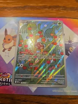 Shuckle 136/132 IR Pokemon Mega Evolution Illustration Rare Holo NM/M - Image 3