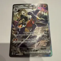 Pokemon Destined Rivals Cynthia's Garchomp EX Special Illustration Rare 232/182 - Image 1