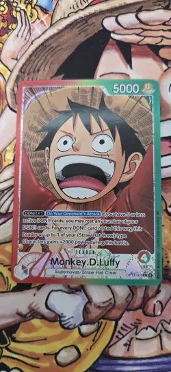 Monkey.D.Luffy (001) (Alternate Art) OP13-001 Carrying On His Will Foil - Image 1