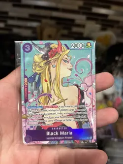 One Piece TCG Black Maria OP08-074 Illustration Box Vol.2 Promo SEALED Foil - Image 1