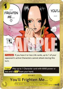 You'll Frighten Me... (OP14-118) Rare - One Piece The Azure Sea's Seven - Image 1