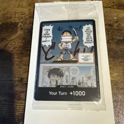 DON!! Card (Young Luffy) (Devil Fruits Collection Vol. 1) One Piece Promo SEALED - Image 1