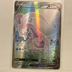 Hisuian Goodra V 187/196 Holo 220HP Lost Origin Pokemon Card English - Image 3