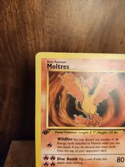 Moltres 27/62 - Non-Holo Fossil 1st Edition 1999 Pokemon TCG Card - LP - Image 2