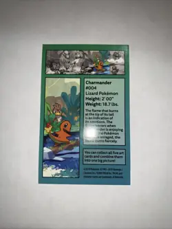 Charmander And Farfetch’d 2019 Pokemon Art Card - Image 2