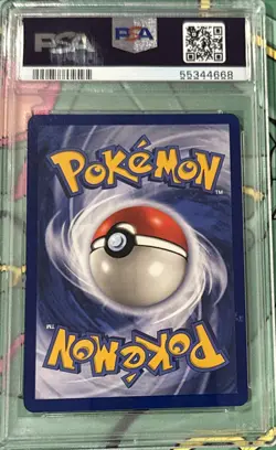 "Red Cheeks" Pikachu Base Set Shadowless, Common Card 58/102, 1999 PSA 9 - Image 2