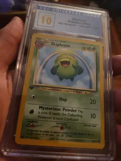 (POP 9) CGC 10 Skiploom 52/64 Neo Revelation 1st Edition Pokemon Card PSA - Image 2