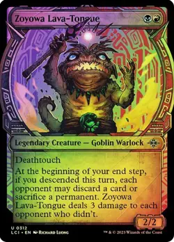Foil Zoyowa Lava-Tongue (Showcase) [The Lost Caverns of Ixalan] MTG - Image 1