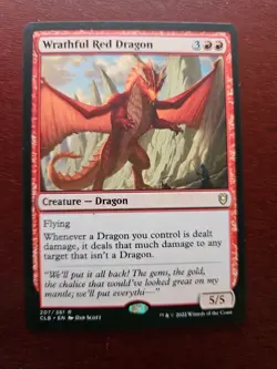 MTG Wrathful Red Dragon - Commander Legends: Battle for Baldur's Gate #207 - Image 2