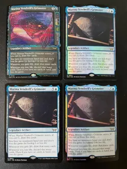 MTG- Marina, Vendrell's Grimoire x4 - Duskmourn - (3 are FOIL) - Image 1