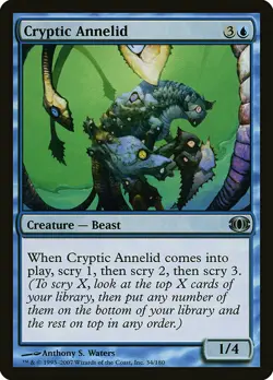 1x Cryptic Annelid - NM English MTG - Future Sight - Image 1