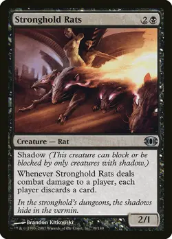 1x Stronghold Rats - NM English MTG - Future Sight - Image 1