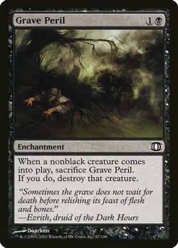 1x Grave Peril - NM English MTG - Future Sight - Image 1