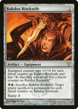 1x Rakdos Riteknife - NM English MTG - Dissension - Image 1