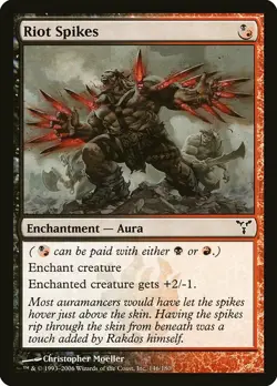 1x Riot Spikes - NM English MTG - Dissension - Image 1