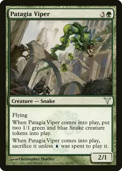 1x Patagia Viper - NM English MTG - Dissension - Image 1