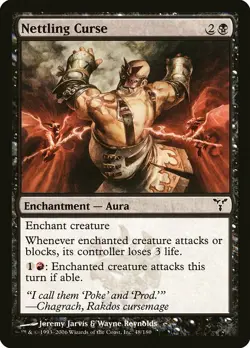 1x Nettling Curse - NM English MTG - Dissension - Image 1