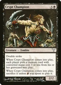 1x Crypt Champion - NM English MTG - Dissension - Image 1