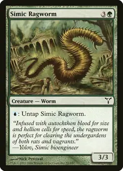 1x Simic Ragworm - NM English MTG - Dissension - Image 1