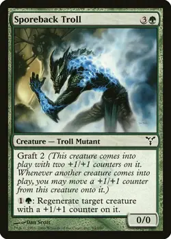 1x Sporeback Troll - NM English MTG - Dissension - Image 1