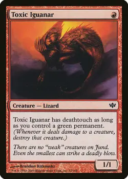 1x Toxic Iguanar - NM English MTG - Conflux - Image 1