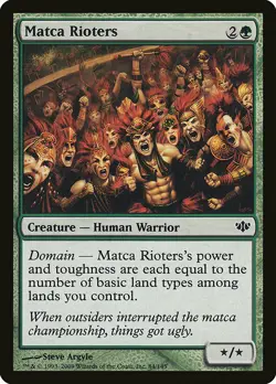 1x Matca Rioters - NM English MTG - Conflux - Image 1