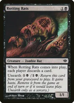 1x Rotting Rats - NM English MTG - Conflux - Image 1