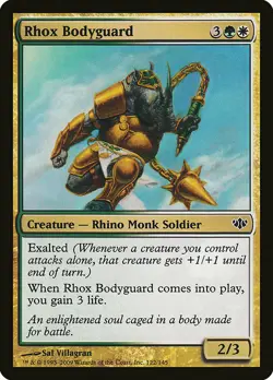 1x Rhox Bodyguard - NM English MTG - Conflux - Image 1