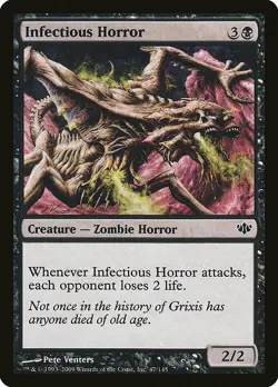 1x Infectious Horror - NM English MTG - Conflux - Image 1