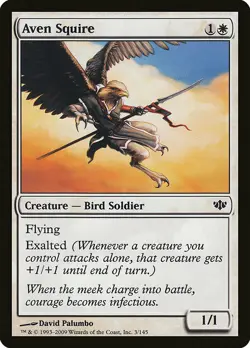 1x Aven Squire - NM English MTG - Conflux - Image 1