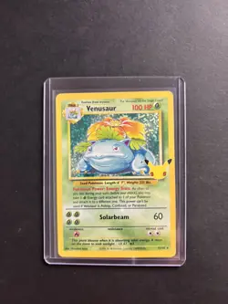 Pokemon TCG Venusaur Holo Rare Card 15/102 Celebrations 25th Anniversary Edition - Image 1