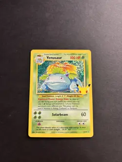 Pokemon TCG Venusaur Holo Rare Card 15/102 Celebrations 25th Anniversary Edition - Image 5