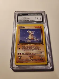 Pokemon Jungle Cubone 1st Edition CGC Graded 6.5 - Image 1
