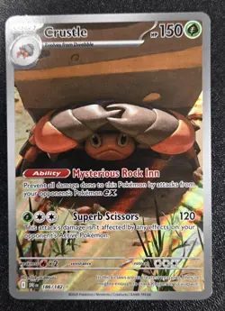 Pokemon TCG Crustle 186/182 Destined Rivals Illustration - Image 1